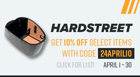 Hardstreet - Get 10% off select items with code 24April10. Click for list. April 1-30.